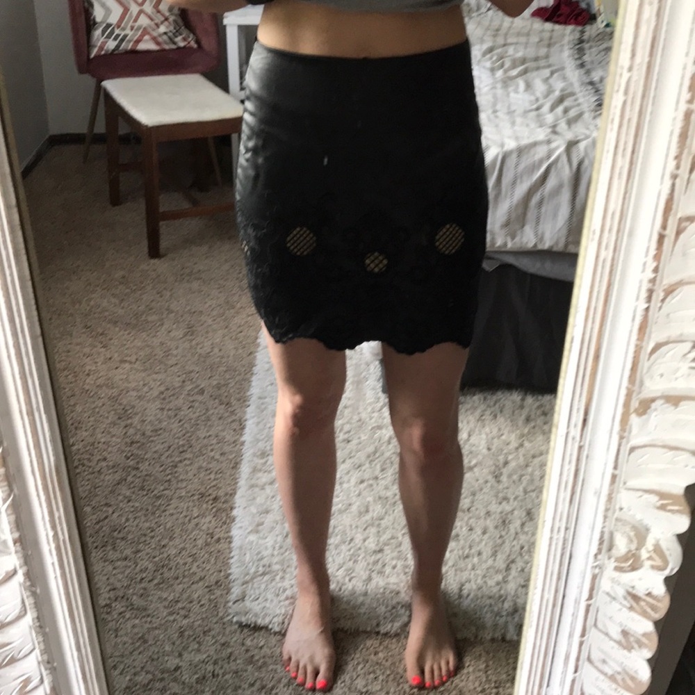 Pleather Skirt